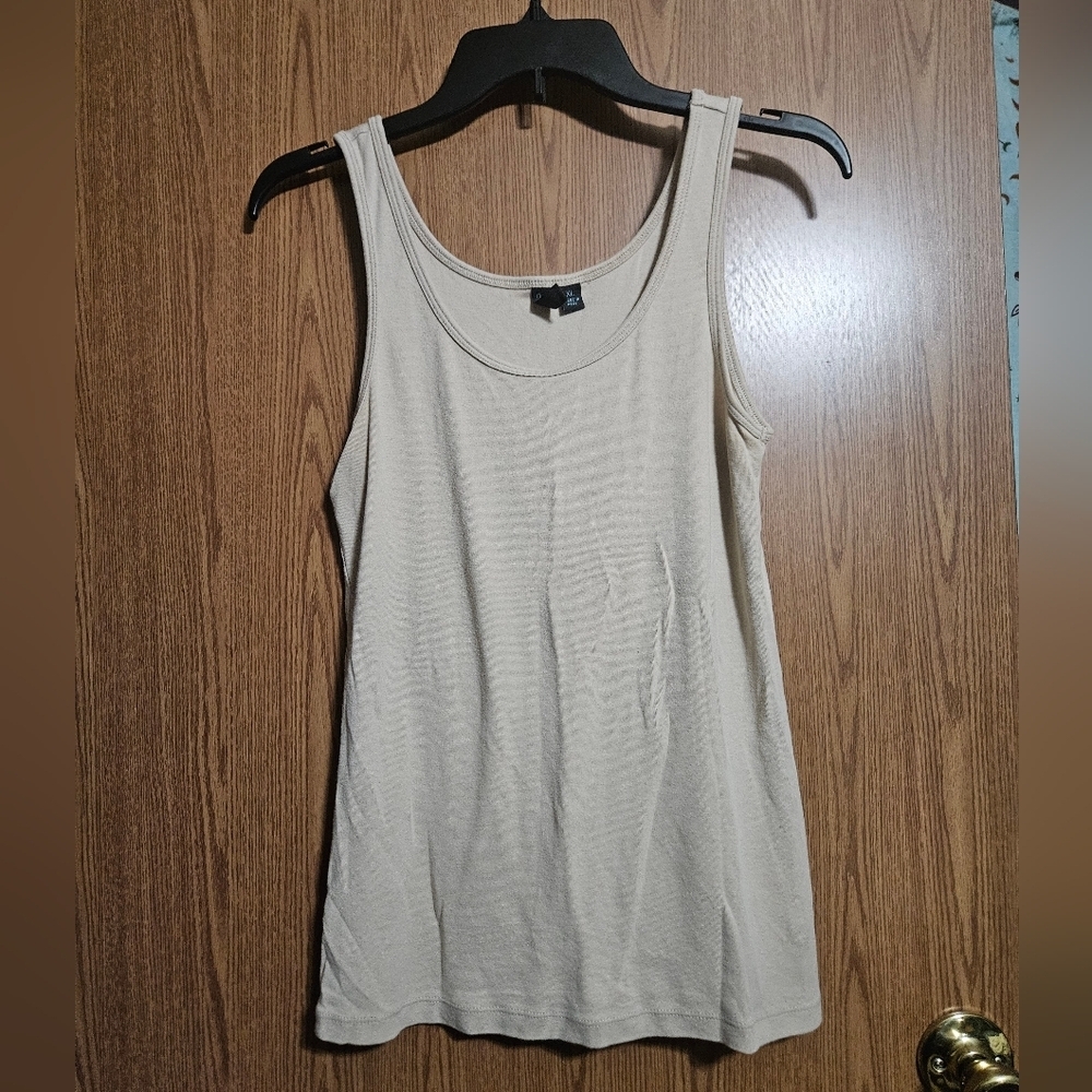Cynthia Rowley Casual Women’s Racer Back Tank Top Beige Size XL!